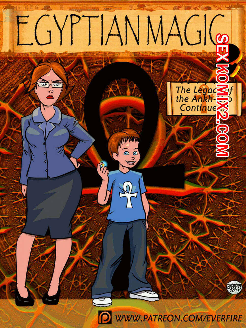 Порно комикс Египетская магия. Часть 2