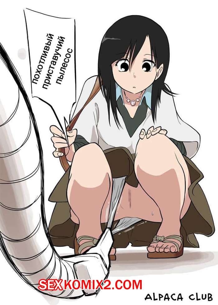 Порно комикс Приставучий похотливый пылесос. Soujiki ni Okasareta.