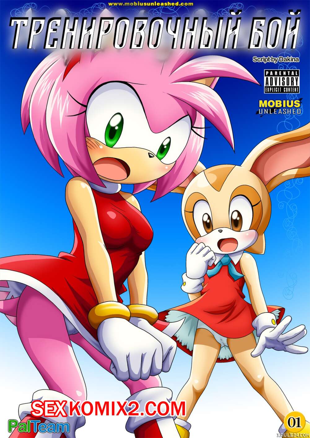 Порно комикс Соник. Тренировочный бой.